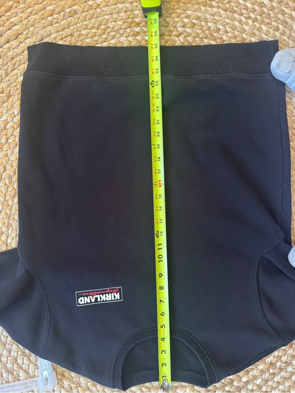 Kirkland Signature Men's Black Crewneck Pullover with Logo Patch - Picture 8 of 8